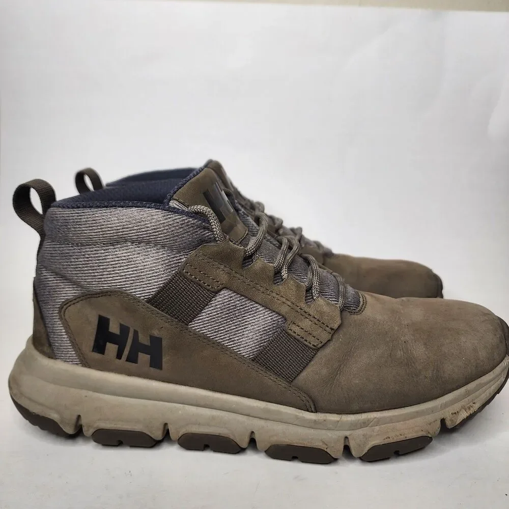 Helly Hansen Jaythen X Hiking Boots Mens 9 Espresso Brown Waterproof Suede